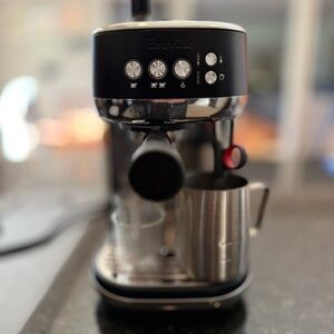 Breville Espresso Maker in Black and Stainless Steel
